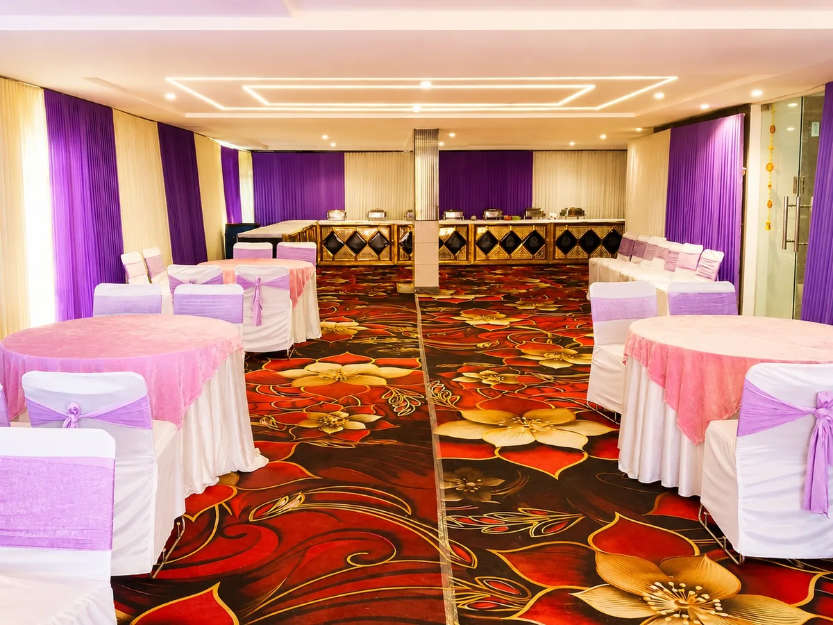 Gold buffet counter at a J60 function