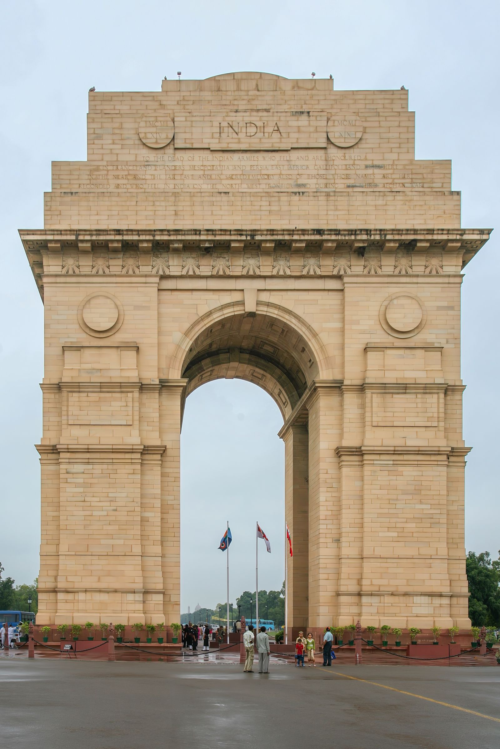 India Gate war memorial arch in New Delhi